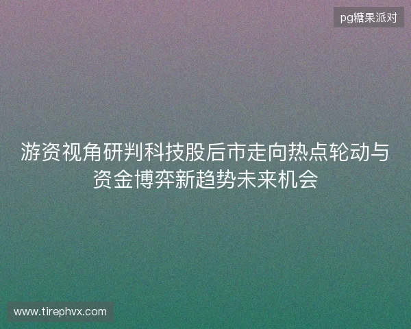游资视角研判科技股后市走向热点轮动与资金博弈新趋势未来机会 游资视角研判科技股后市走向热点轮动与资金博弈新趋势未来机会